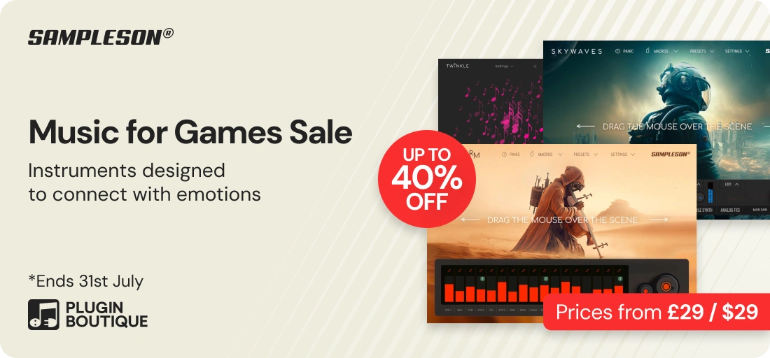 Sampleson Music for Games Sale (Exclusive)