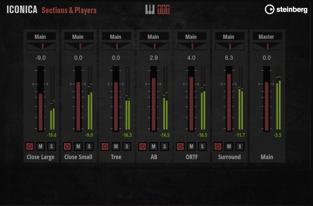 Iconica Opus - Sections & Players Mixer