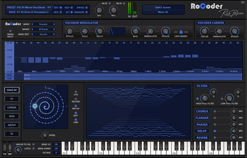 Rob Papen RoCoder - User Interface