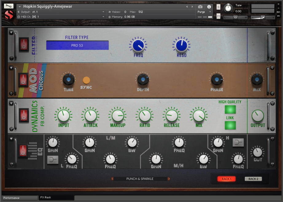 Hopkin Instrumentarium: Squiggly Amejewar - FX UI