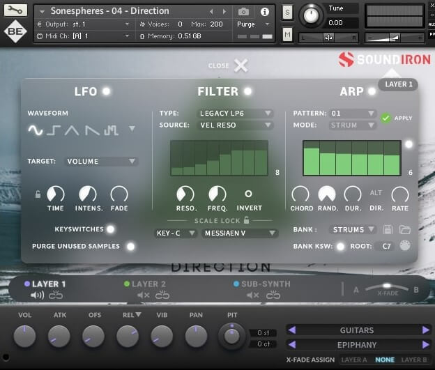 Soundiron Sonespheres 4 - Direction - UI 5