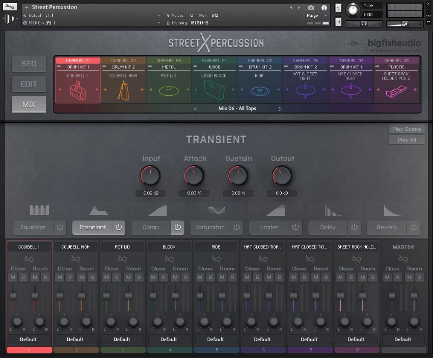Street Percussion - User Interface (Mix 01)