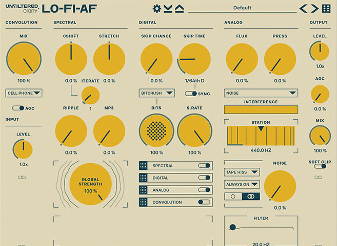 Unfiltered Audio LO-FI-AF - UI 1