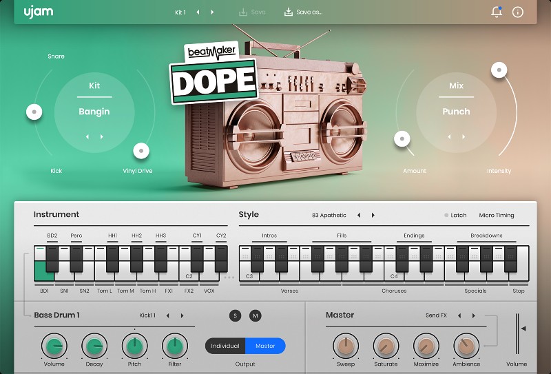 Beatmaker DOPE 2 - User Interface