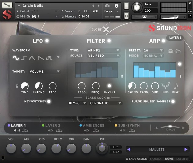 Soundiron Circle Bells - Filters