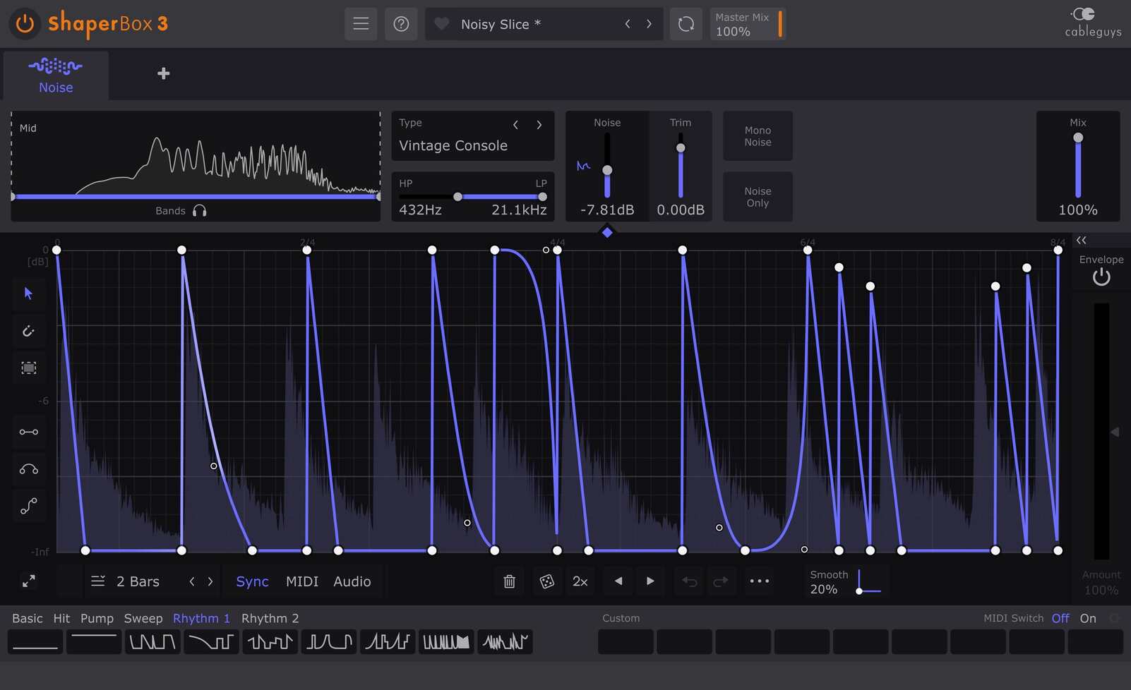 Cableguys Noiseshaper 2 User Interface - Main Image