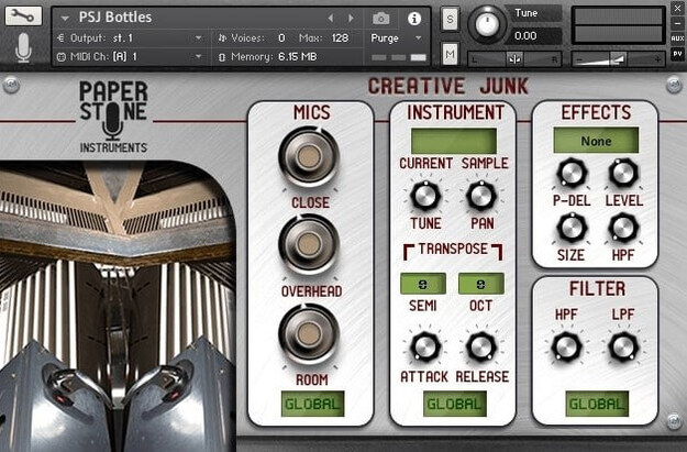 Creative Junk interface