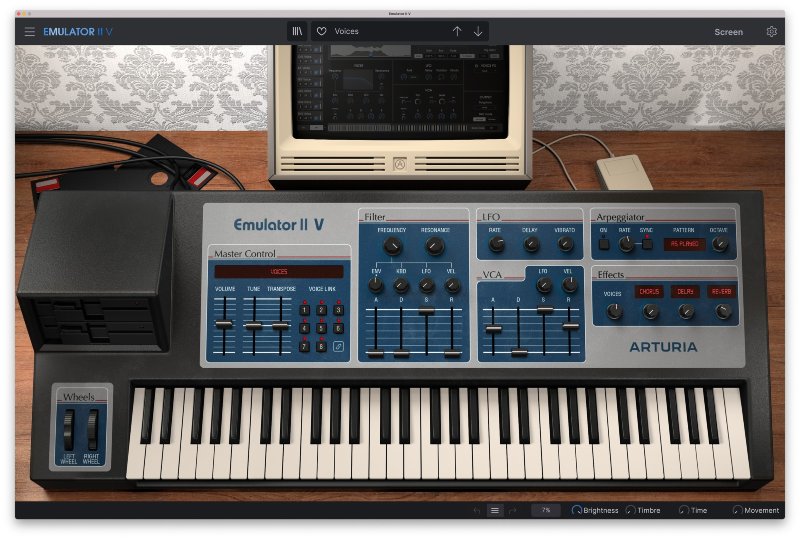 Arturia Emulator V - User Interface Main