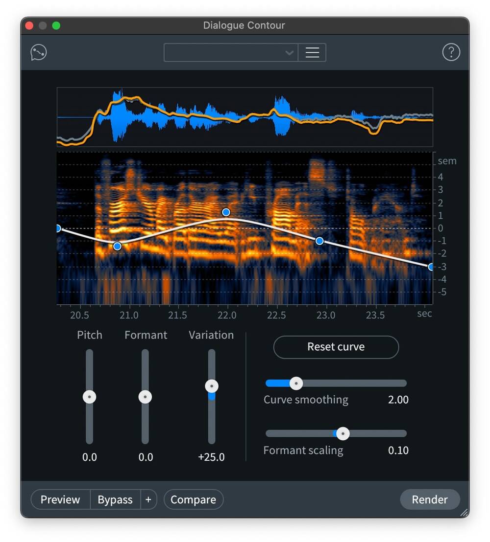 iZotope RX 11 - Dialogue Contour