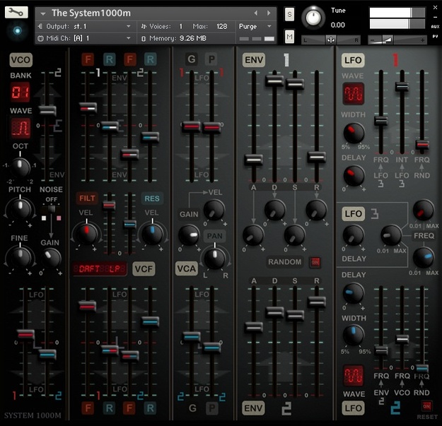 The System 1000M screenshot