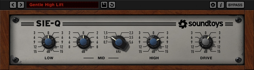 Soundtoys Sie-Q - User Interface