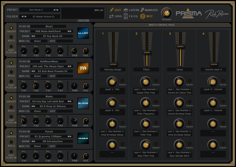 Rob Papen PRISMA - User Interface