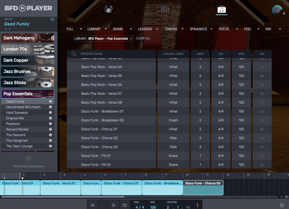 BFD Player Expansion: Pop Essentials - Grooves UI