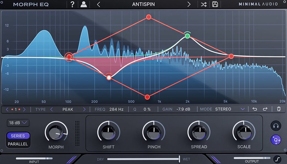 Minimal Audio Morph EQ - User Interface