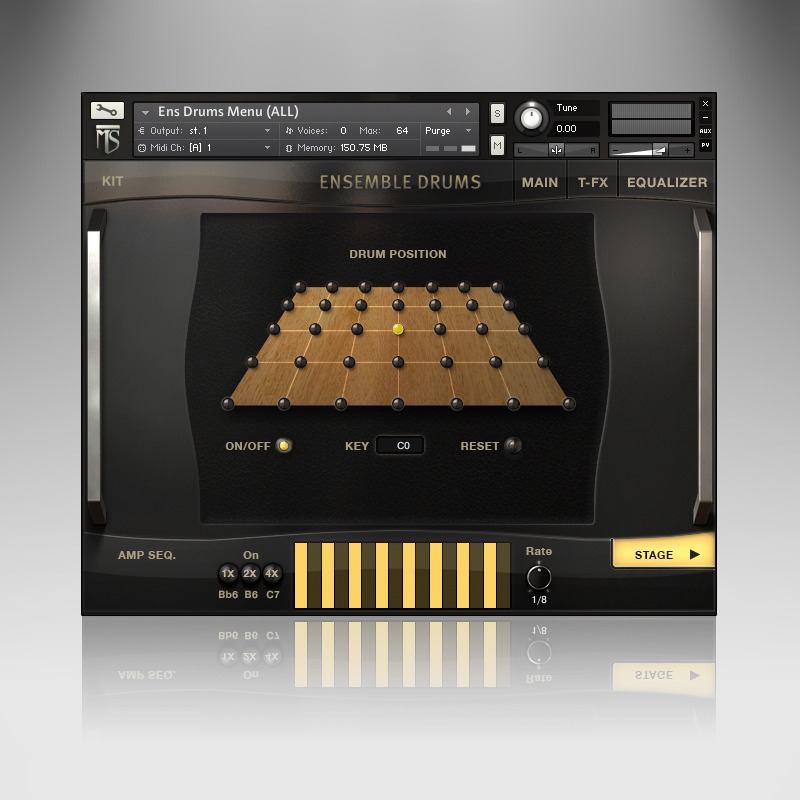 Ensemble Drums Collection Staging User Interface