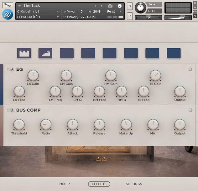 Wavesfactory The Tack Piano - Effects