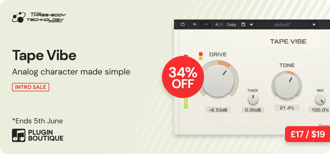 Three Body Technology Tape Vibe Intro Sale