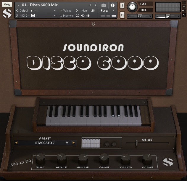 Soundiron Disco 6000 - Main User Interface
