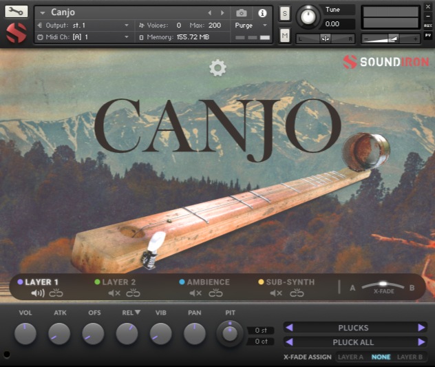 Soundiron Canjo Main UI