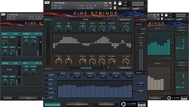 Fire Strings interface