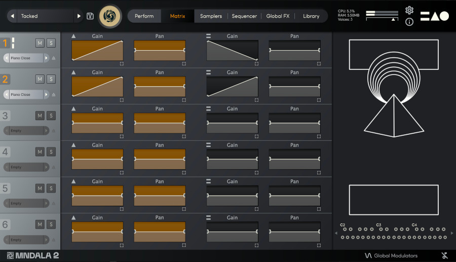 MNTRA Instruments Klavir - Matrix