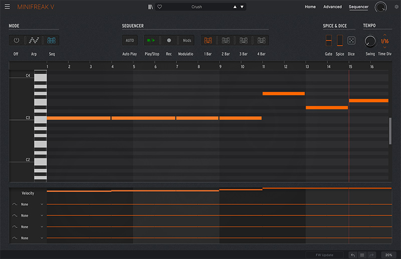 MiniFreak V - Sequencer