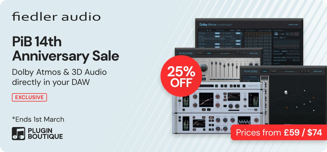 Fiedler Audio x Plugin Boutique 14th Anniversary Sale (Exclusive)