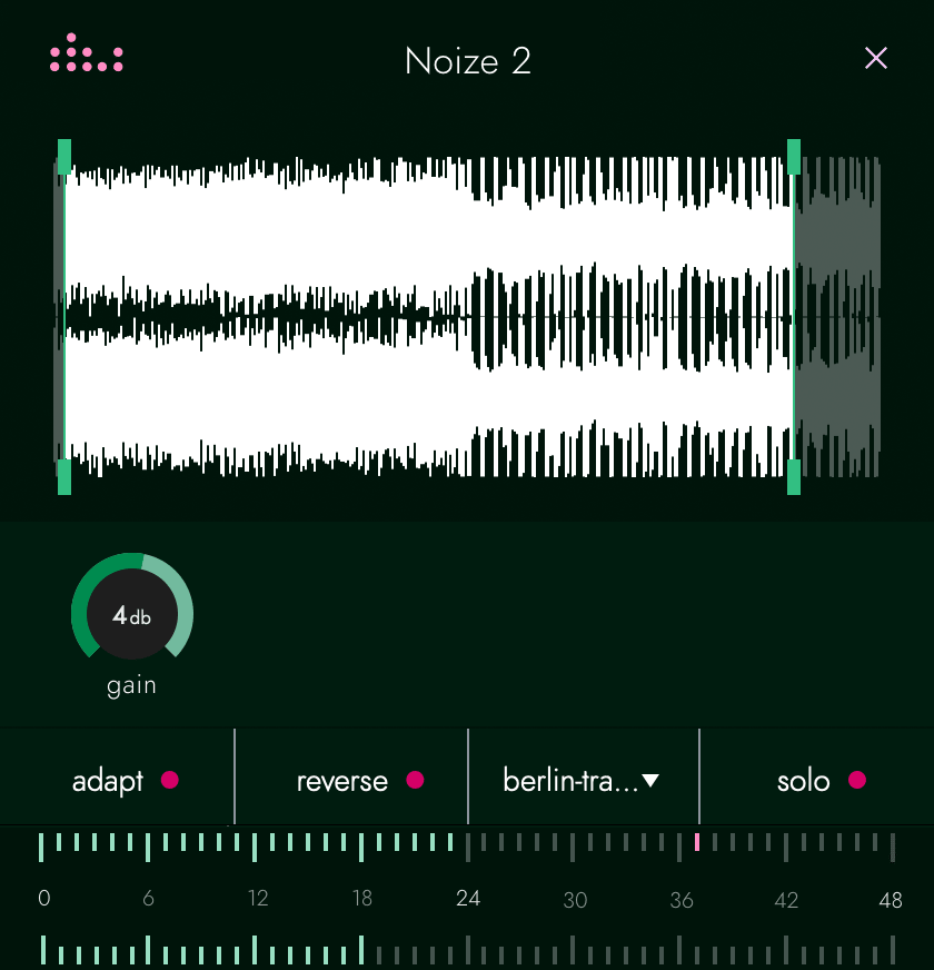 Noize 2 - User Interface (Edit Sample)