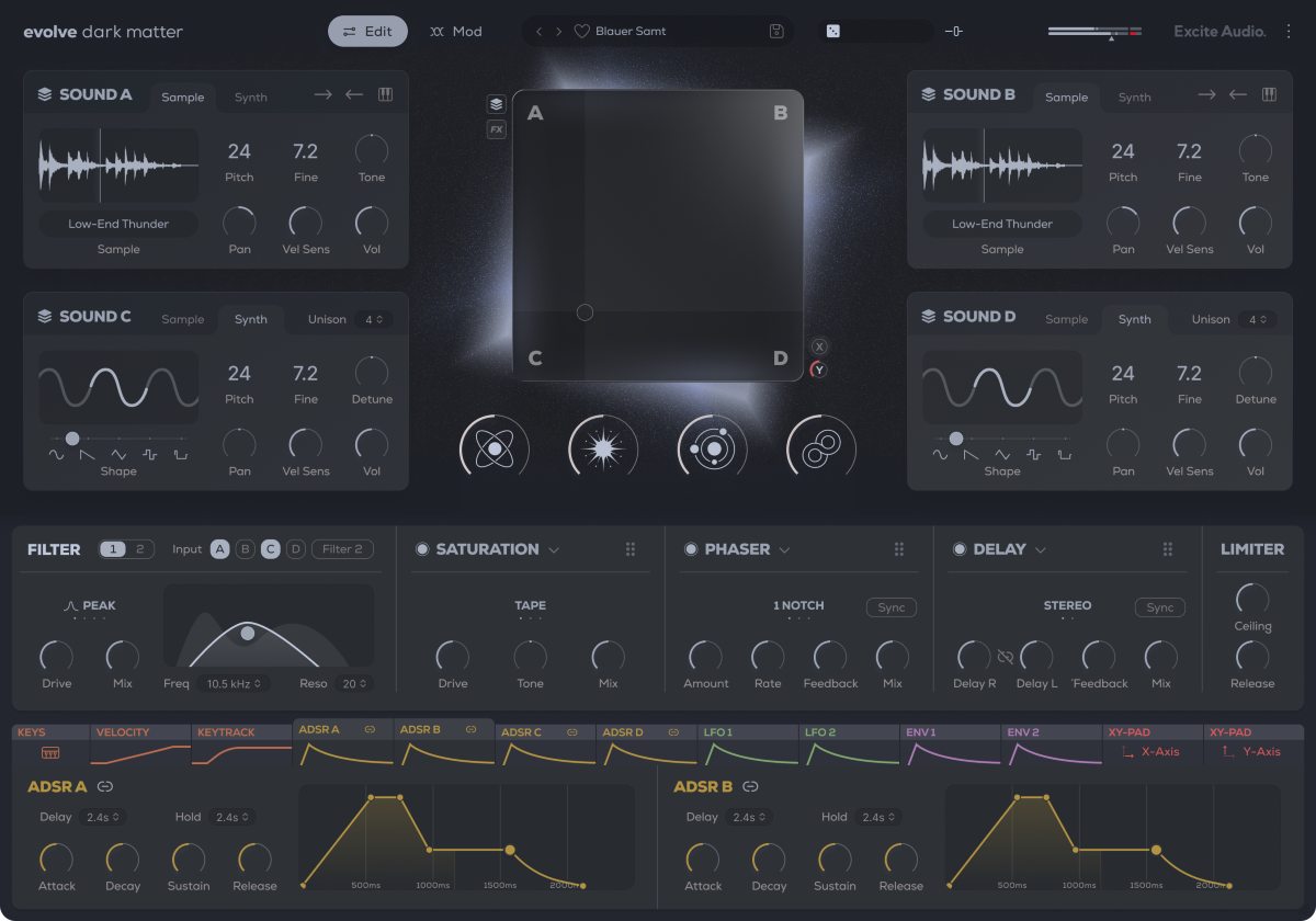 Excite Audio Evolve Dark Matter