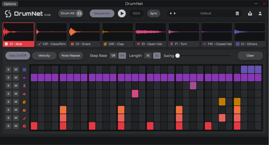 DrumNet - UI Sequencer