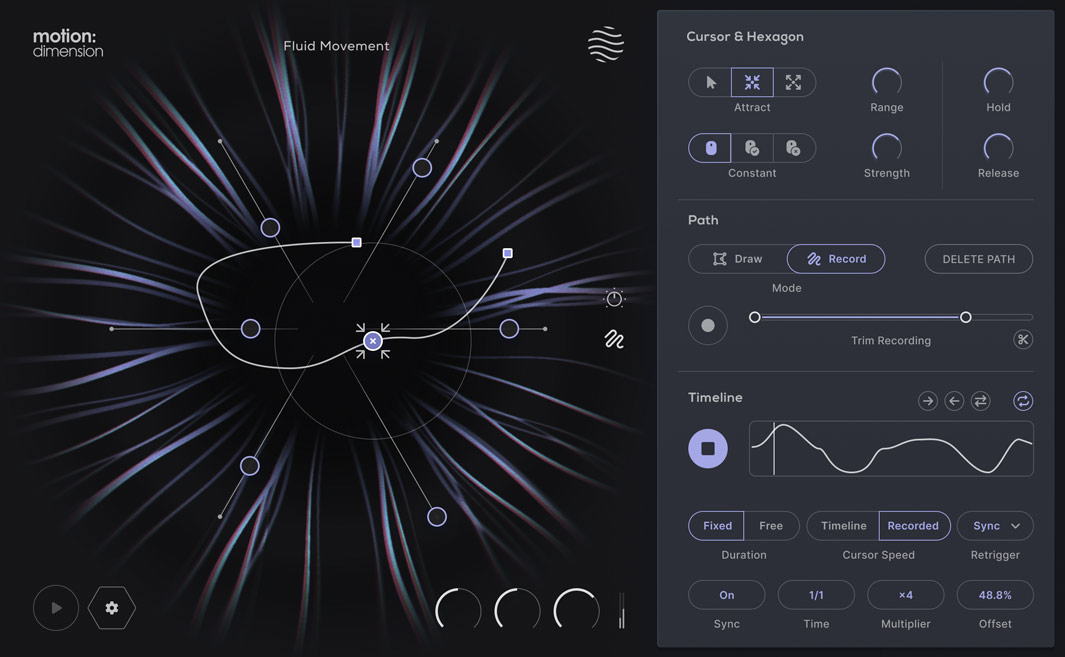 Excite Audio Motion: Dimension - Record UI