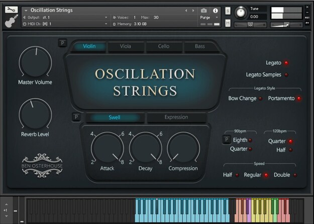 Oscillation Strings interface