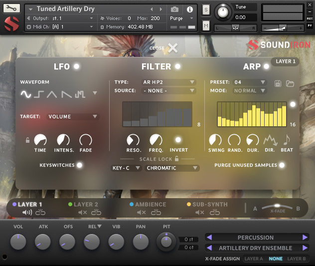 Soundiron Tuned Artillery - Advanced GUI