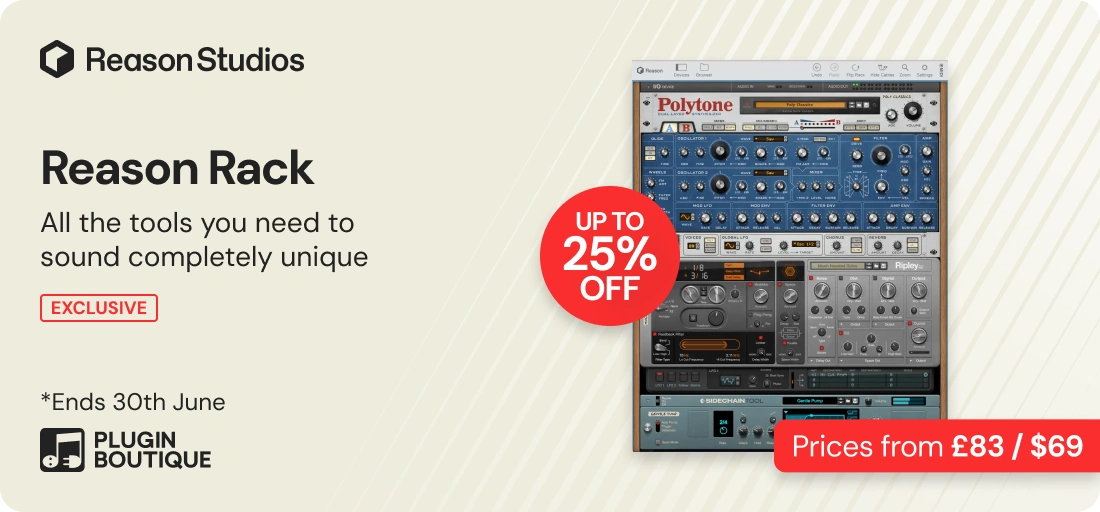 Reason Studios Make Music Month Sale (Exclusive)