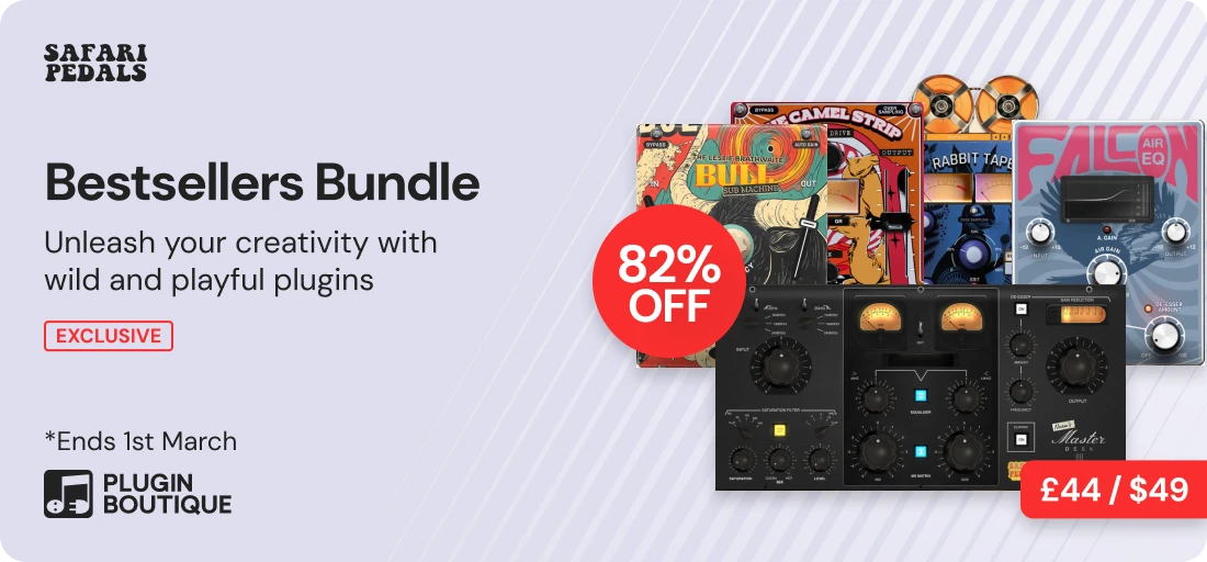 Safari Pedals Bestsellers Bundle x Plugin Boutique 14th Anniversary (Exclusive)