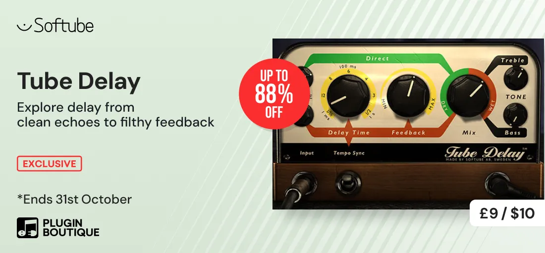 Softube Tube Delay Analog Emulations Sale (Exclusive)