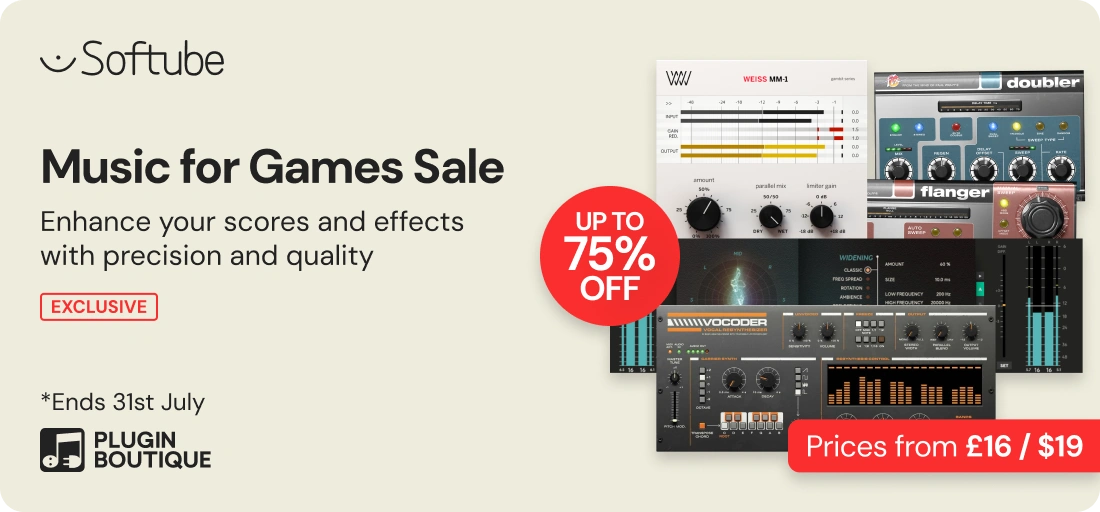 Softube Music for Games Sale (Exclusive)