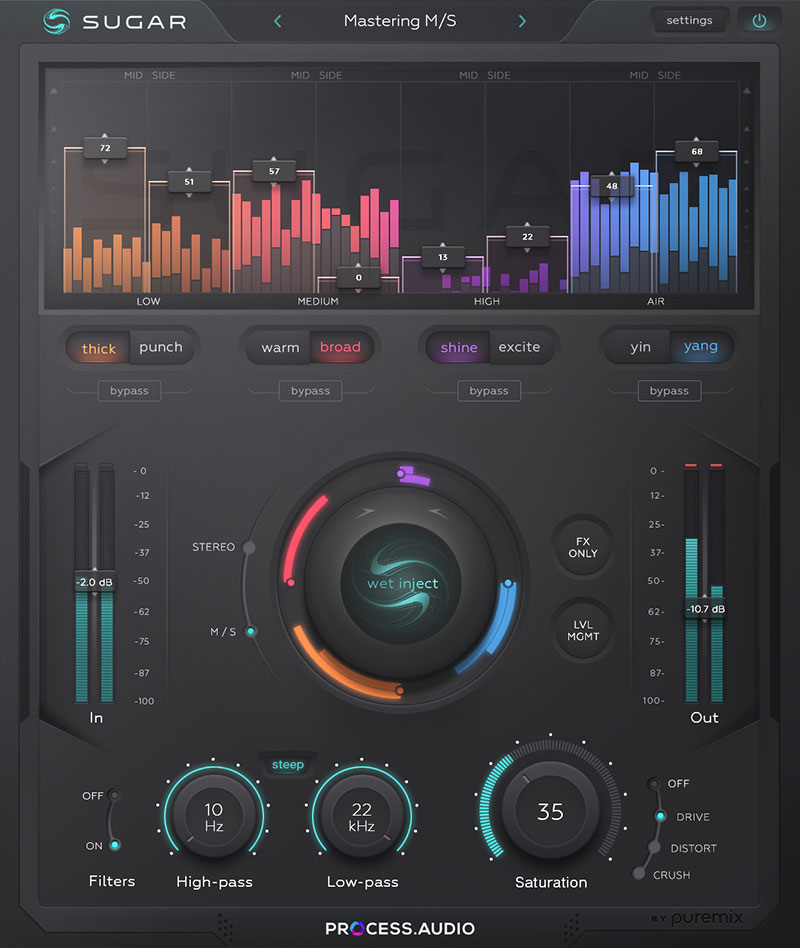 PROCESS.AUDIO Sugar - M/S GUI