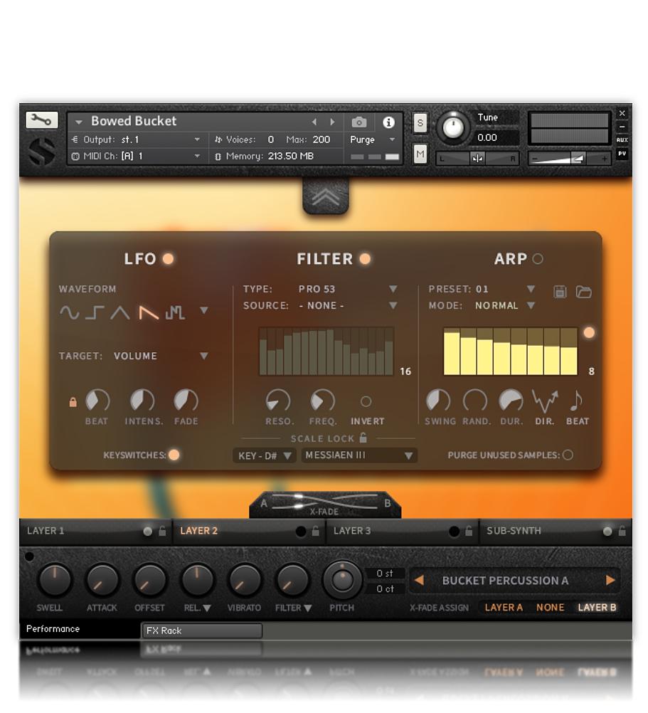 Bowed Bucket - User Interface (Editor)
