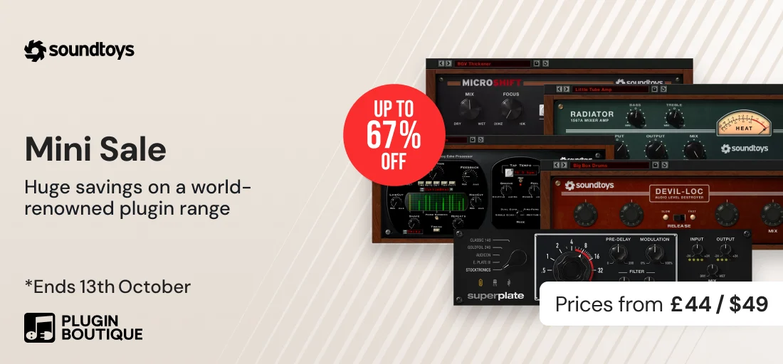 Soundtoys October Mini Sale