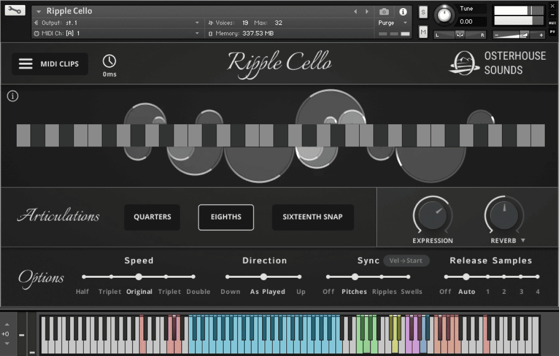 Ripple Cello - Main GUI
