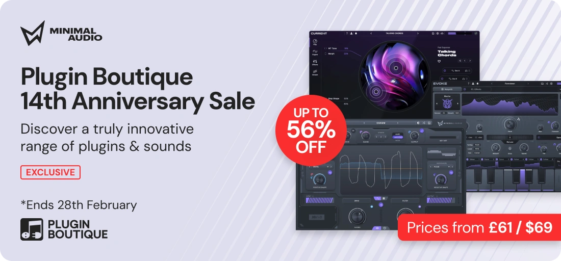 Minimal Audio x Plugin Boutique 14th Anniversary Sale (Exclusive)
