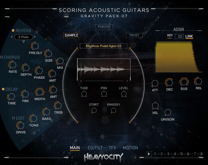 Heavyocity Gravity Scoring Acoustic Guitars - UI 2
