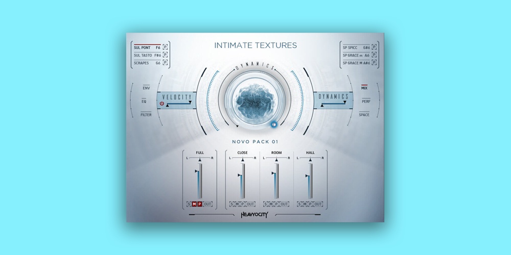 Intimate Textures Mix User Interface