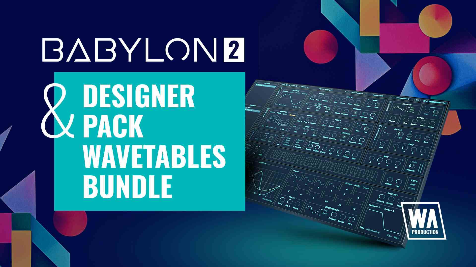 W. A. Production Babylon 2 & Designer Pack Wavetables Bundle - Box Art