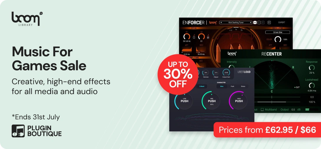 BOOM Music For Games Sale