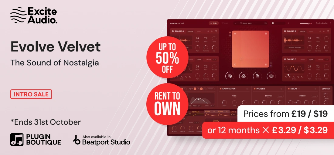 Excite Audio Evolve Velvet Intro Sale (Exclusive)