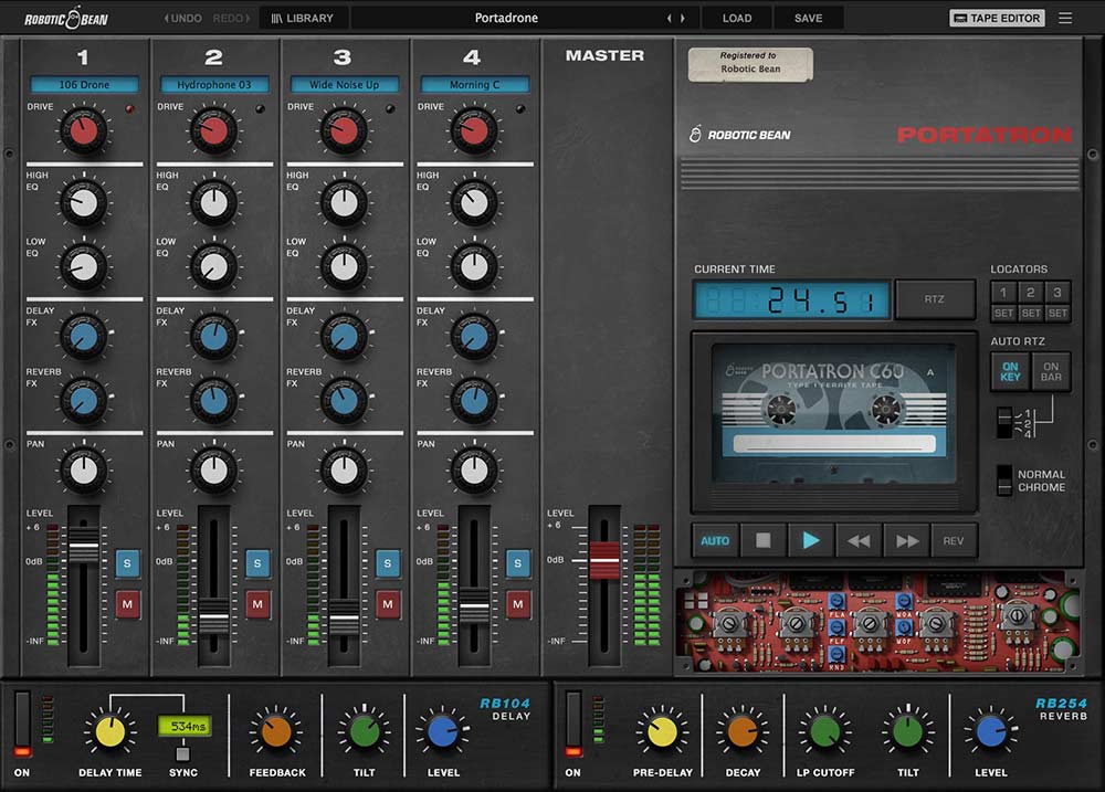 Robotic Bean Portatron - Portadrone Trimmer Panel GUI