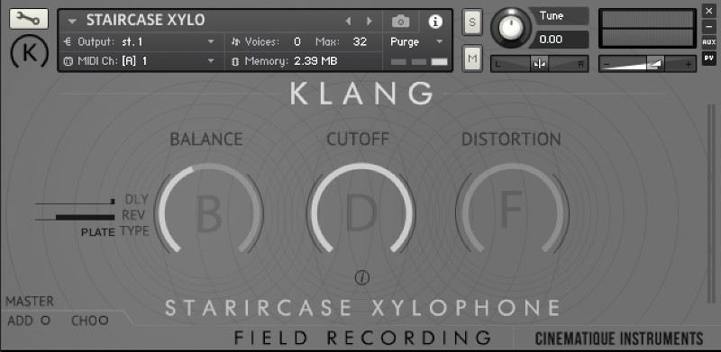 KLANG FIELD RECORDING: Staircase Xylophone - GUI