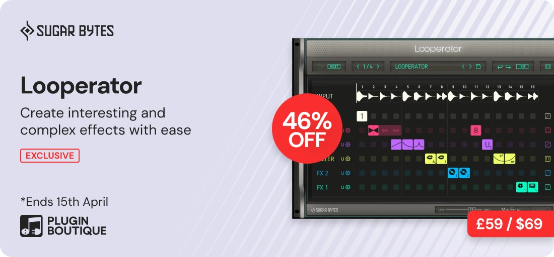 Sugar Bytes Looperator Sale (Exclusive)